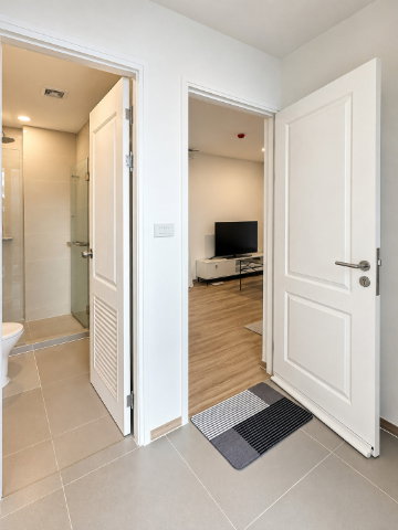 picture R1328/Corner Unit Condo for Rent - Cybiq Ratchada 32, 5th Floor, Pool View, 28.16 Sq.m, 1 Bedroom with Dedicated Work Area, Ready to Move In - 3/15