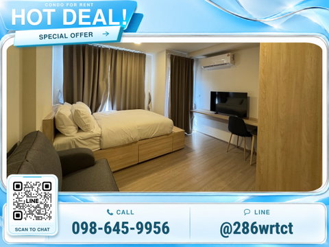 ✨🏙️ FOR RENT ✨ THE MUVE SUKHUMVIT 107 | Ready to move in, great view, fully furnished. Viewing available 📞 098-645-9956