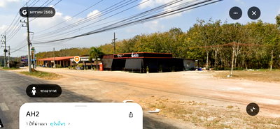 Land for rent Pathiu Chumphon : Land and rental units for lease in Chumphon, located along Phetkasem Road (northbound toward Bangkok)