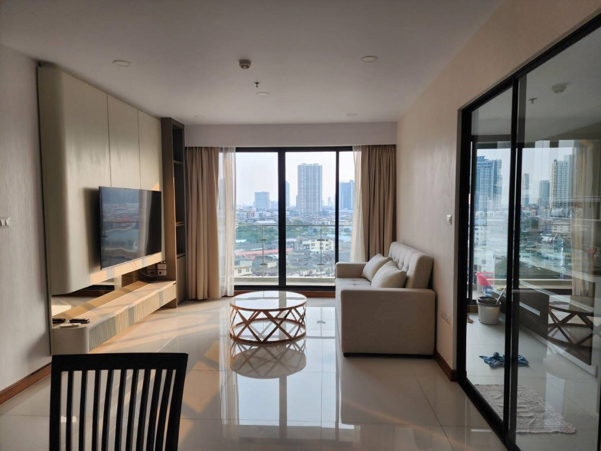 รูป ศุภาลัยพรีเมียร์ เจริญนคร ห้องใหม่  - 2 ห้องนอน 2 ห้องน้ำ  - ชั้น 12  - ห้องมุม วิวโค้งเจ้าพระยา และ ไอคอนสยาม - รูปที่ 8/10