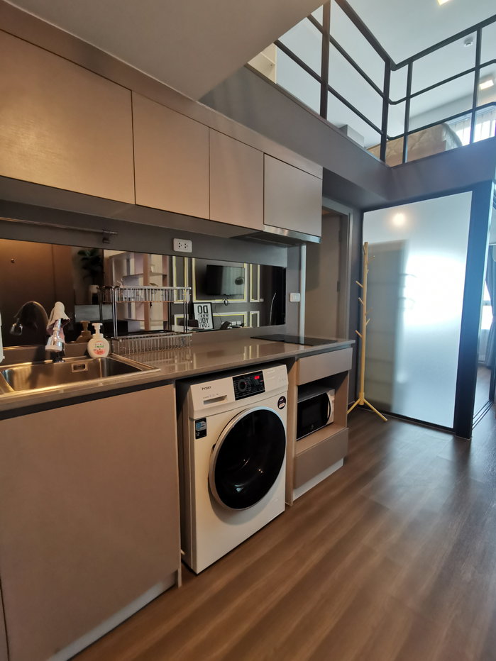 รูป 2 ห้องนอน 1 ห้องน้ำ Lofts style ชั้นสูง ที่ IDEO New Rama9 ห้องสวยตรงปก วิวเมือง - รูปที่ 2/36