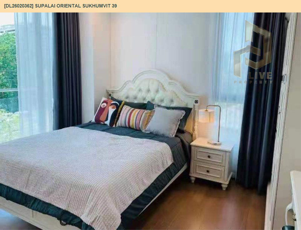 รูป DL26020362 ให้เช่าคอนโด ศุภาลัย โอเรียนทัล สุขุมวิท 39 (Supalai Oriental Sukhumvit 39) ใกล้ BTS พร้อมพงษ์ พร้อมเข้าอยู่ โทรด่วน 0614453194 LineID @952jdxxk - รูปที่ 3/8