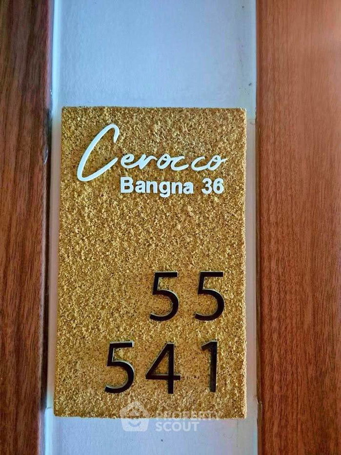 รูป คอนโด 1 ห้องนอน ให้เช่า Cerocco Bangna 36 ย่านบางนา (ID 3409698) - รูปที่ 1/20