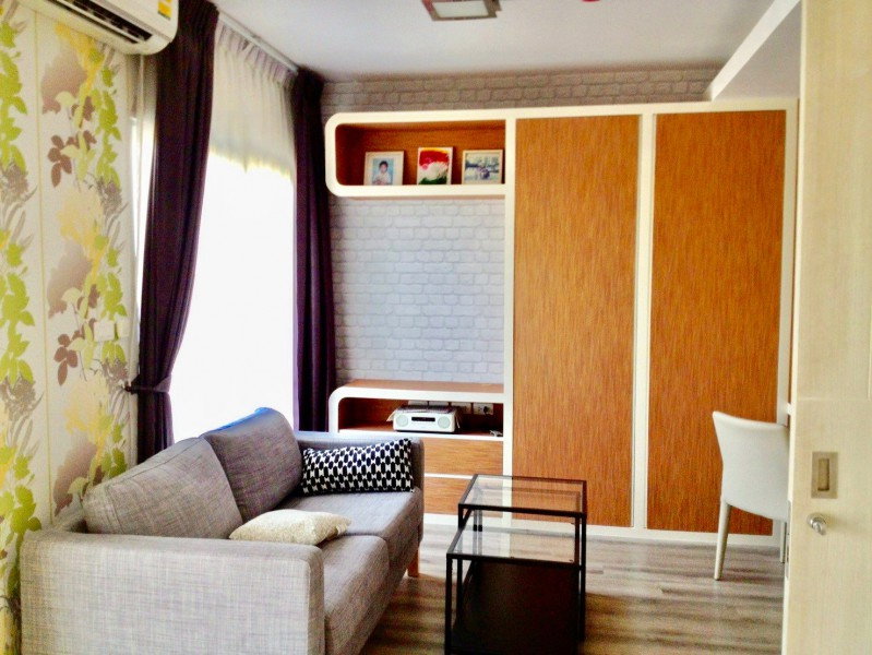 รูป เมืองทองธานี 900ม. 34.27ตร.ม.พร้อมเฟอร์ฯ Double Lake Condo เมืองทองธานี 1 นอน 1 น้ำ ชั้น7 ฝั่งทิศเหนือ ใกล้ตลาดบุญเจริญ - รูปที่ 3/8