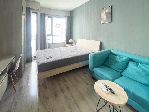PFD-09299 Condo for rent Knightsbridge Collage Ramkhamhaeng, studio room, beautifully decorated, ready to move in