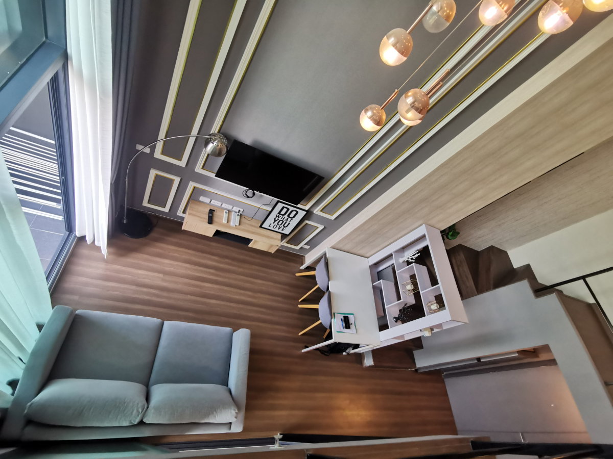 รูป 2 ห้องนอน 1 ห้องน้ำ Lofts style ชั้นสูง ที่ IDEO New Rama9 ห้องสวยตรงปก วิวเมือง - รูปที่ 19/36