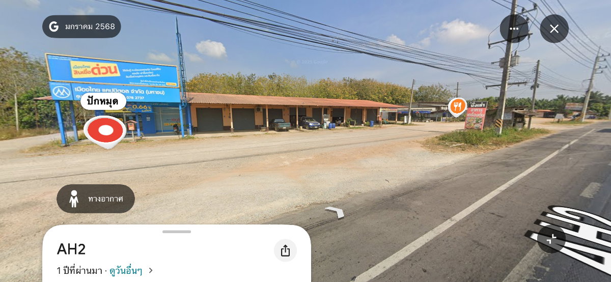 picture Land and rental units for lease in Chumphon, located along Phetkasem Road (northbound toward Bangkok) - 2/2