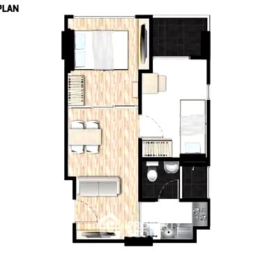 Condos for rent : 1-BR Condo At The Cube Urban Sathorn - Chan, BTS Saphan Taksin (ID 3412753)