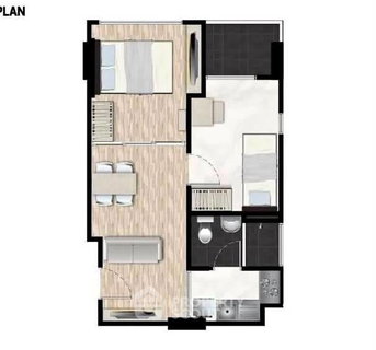 รูปภาพ คอนโด 1 ห้องนอน The Cube Urban Sathorn - Chan ใกล้ BTS สะพานตากสิน (ID 3412753)