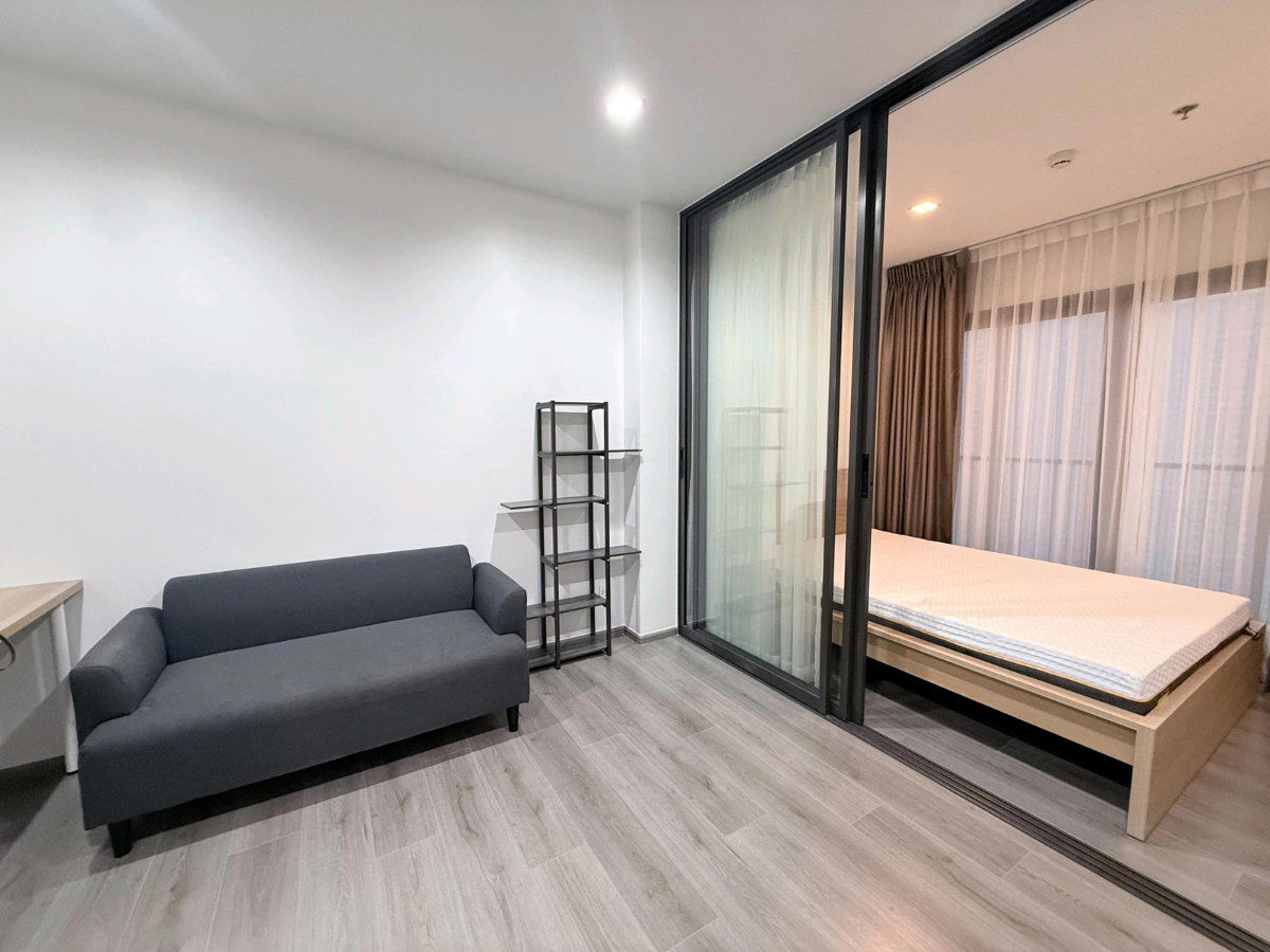 รูป ให้เช่าคอนโด The Politan Aqua สนามบินน้ำ ตกแต่งใหม่ เฟอร์นิเจอร์Ikea วิวแม่น้ำ พร้อมอยู่ 30.74 ตร.ม. เพียง 14,000/เดือน - รูปที่ 1/15
