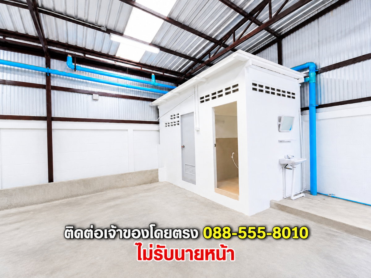 รูป ให้เช่าโกดังพร้อมสำนักงาน พัฒนาการ 38 ขนาด 480 ตรม. ราคา 65,000 บาท (135 บาท/ตรม.) ( สนใจ โทร 088-555-8010 ) ใกล้ทองหล่อ • เอกมัย • สี่แยกคลองตัน - รูปที่ 5/6