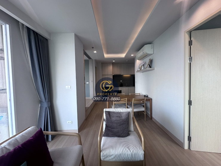 รูป ให้เช่า YUU Residence ศรีราชา 2 นอน 62 ตร.ม. ชั้น 7 วิวทะเลสวย แต่งครบสไตล์ Japanese Modern - รูปที่ 4/17