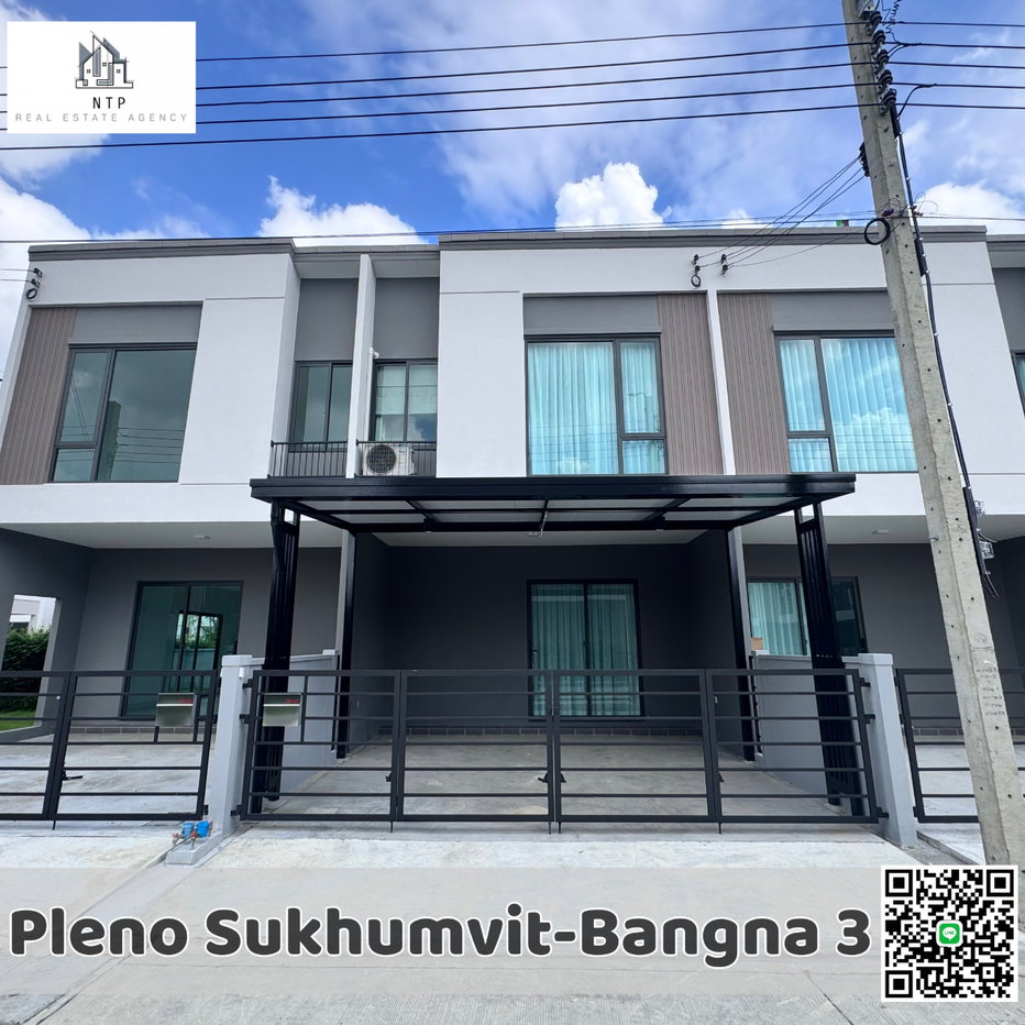 รูป For rent : Townhome 2 ชั้น ใกล้ Mega Bangna หมู่บ้าน Pleno Sukhumvit-Bangna 3 บ้านใหม่ สิ่งอำนวยความสะดวกครบครัน - รูปที่ 1/19
