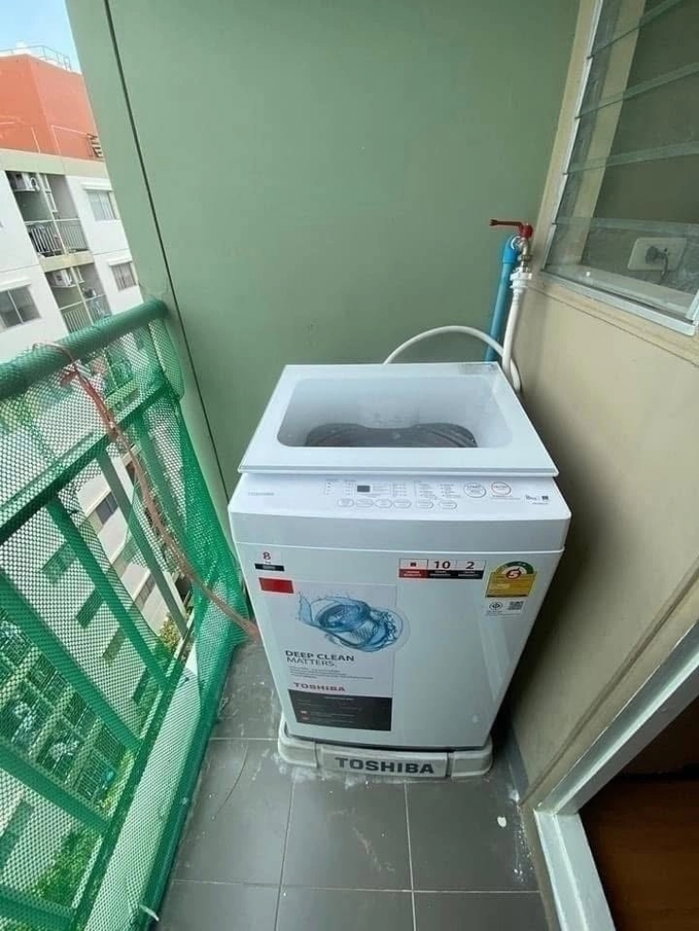 picture ðĨ NTC Home: Condo for rent at Lumpini Township Rangsit-Khlong 1, Building A5, 8th floor (9,000 THB/month), 43 sq.m., equipped with a washing machine. - 12/12