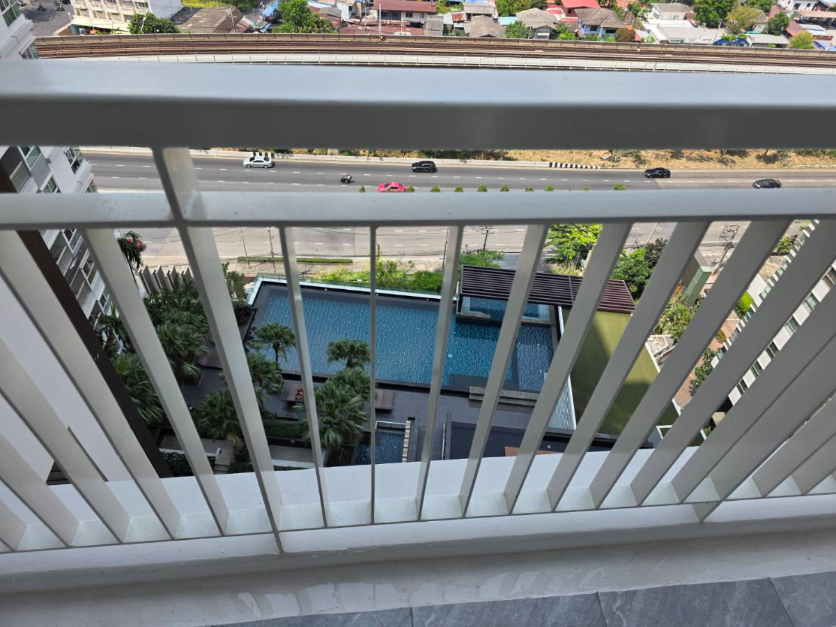 รูป ให้เช่า parkland grand ตากสิน ชั้น 19 แบบ 1 นอน 1 น้ำ 35 ตรม ระเบียงทิศเหนือ วิวเปิด - รูปที่ 9/10