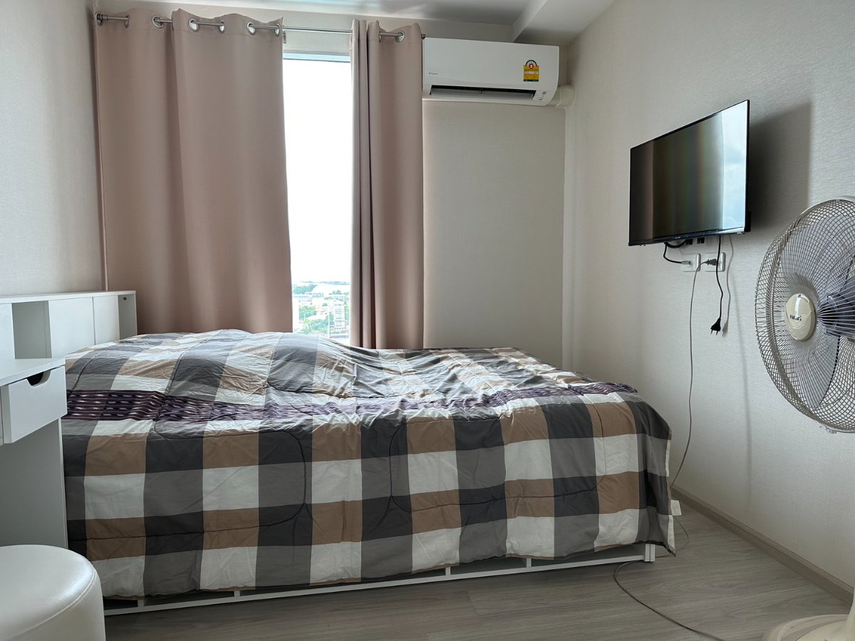 รูป (ว่างพร้อมเข้าอยู่06/11/69)คอนโดให้เช่าPlum Condo InterchangeRAM60 27 ตรม.1ห้องนอน ตึกF ชั้น 8เฟอร์นิเจอร์ครบ ห้องวิวสระว่ายน้ำ ไม่มีตึกบัง - รูปที่ 12/14