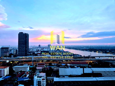 คอนโดให้เช่า : ให้เช่า politan rive 1 ห้องนอน 25 ตร.ม. ชั้น  24 ทิศใต้วิวแม่น้ำ สะพานพระนั่งเกล้า