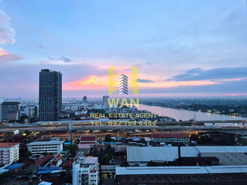 ให้เช่า politan rive 1 ห้องนอน 25 ตร.ม. ชั้น  24 ทิศใต้วิวแม่น้ำ สะพานพระนั่งเกล้า
