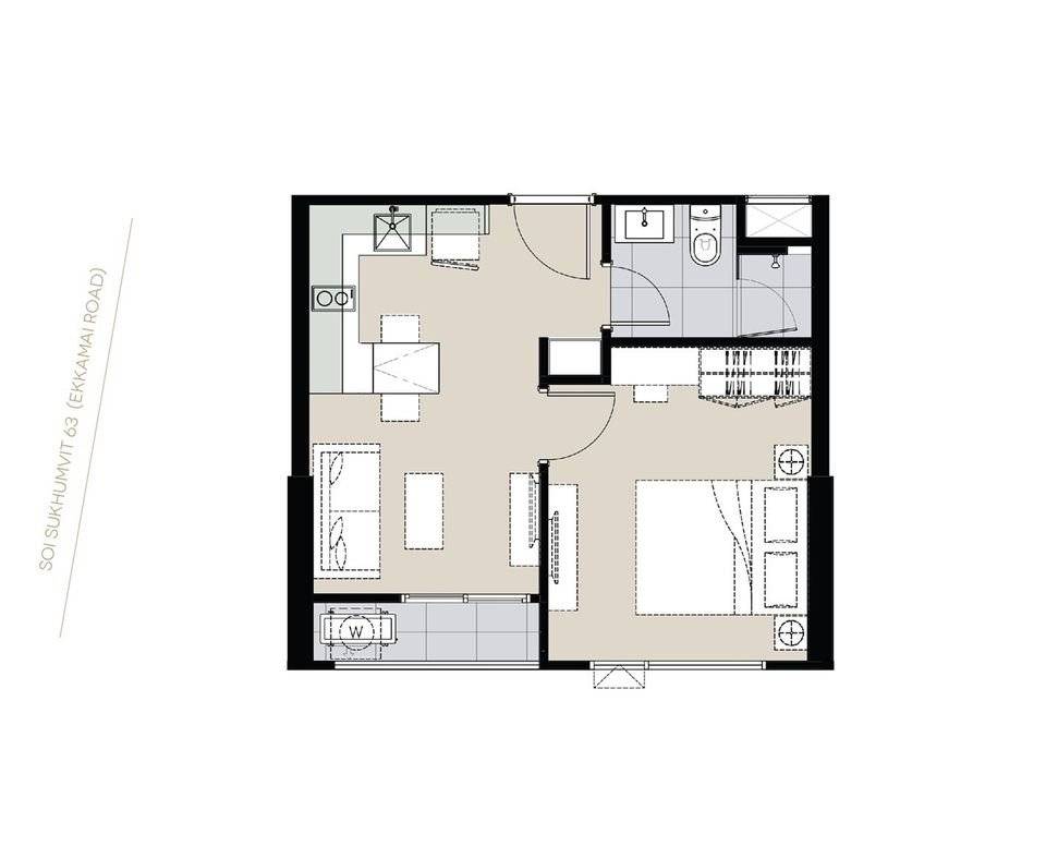 รูป คอนโด 1-ห้องนอน ที่ มารุ เอกมัย 2 ใกล้ BTS เอกมัย (ID 3415044) - รูปที่ 13/18