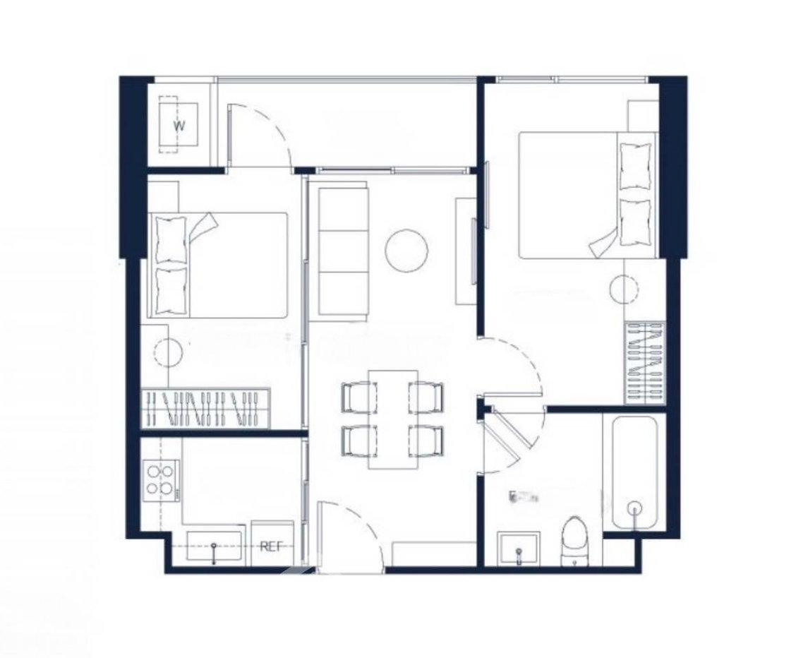 รูป ขายคอนโด 2 ห้องนอน ชั้น 18 PTY Residence Sai 1 พัทยาใต้ (ID 3419071) - รูปที่ 1/3