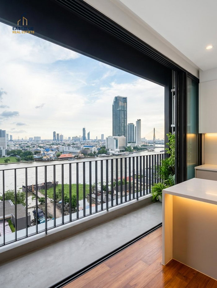 รูป ขายคอนโด Chapter Charoennakhon-Riverside 2 ห้องนอน 49 ตร.ม. ใกล้ BTS กรุงธนบุรี 🌊 - รูปที่ 7/7