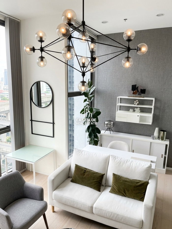 picture For Sale: Chewathai Residence Asoke Condo 🏙️ Makkasan Garden View, Private Corner Unit - 2/8