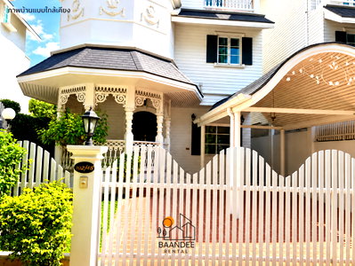 เช่าบ้านเดี่ยว วิทยาลัยพณิชยการบางนา : ให้เช่าบ้าน Fantasia Villa 2 (340 ตร.ม.) 4 นอน 3 น้ำ ใกล้โรงเรียนนานาชาติ