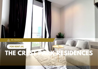 Condos for rent : For rent ✨ The Crest Park Residences ✨ Fully furnished with complete appliances; located near MRT Phahon Yothin.