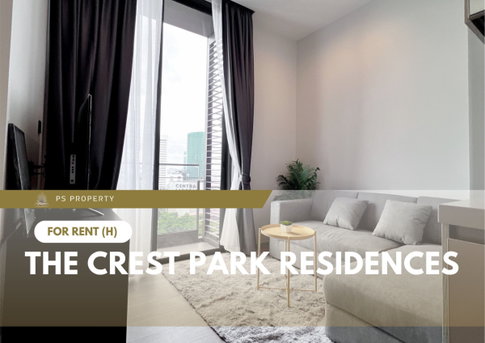 For rent ✨ The Crest Park Residences ✨ Fully furnished with complete appliances; located near MRT Phahon Yothin.
