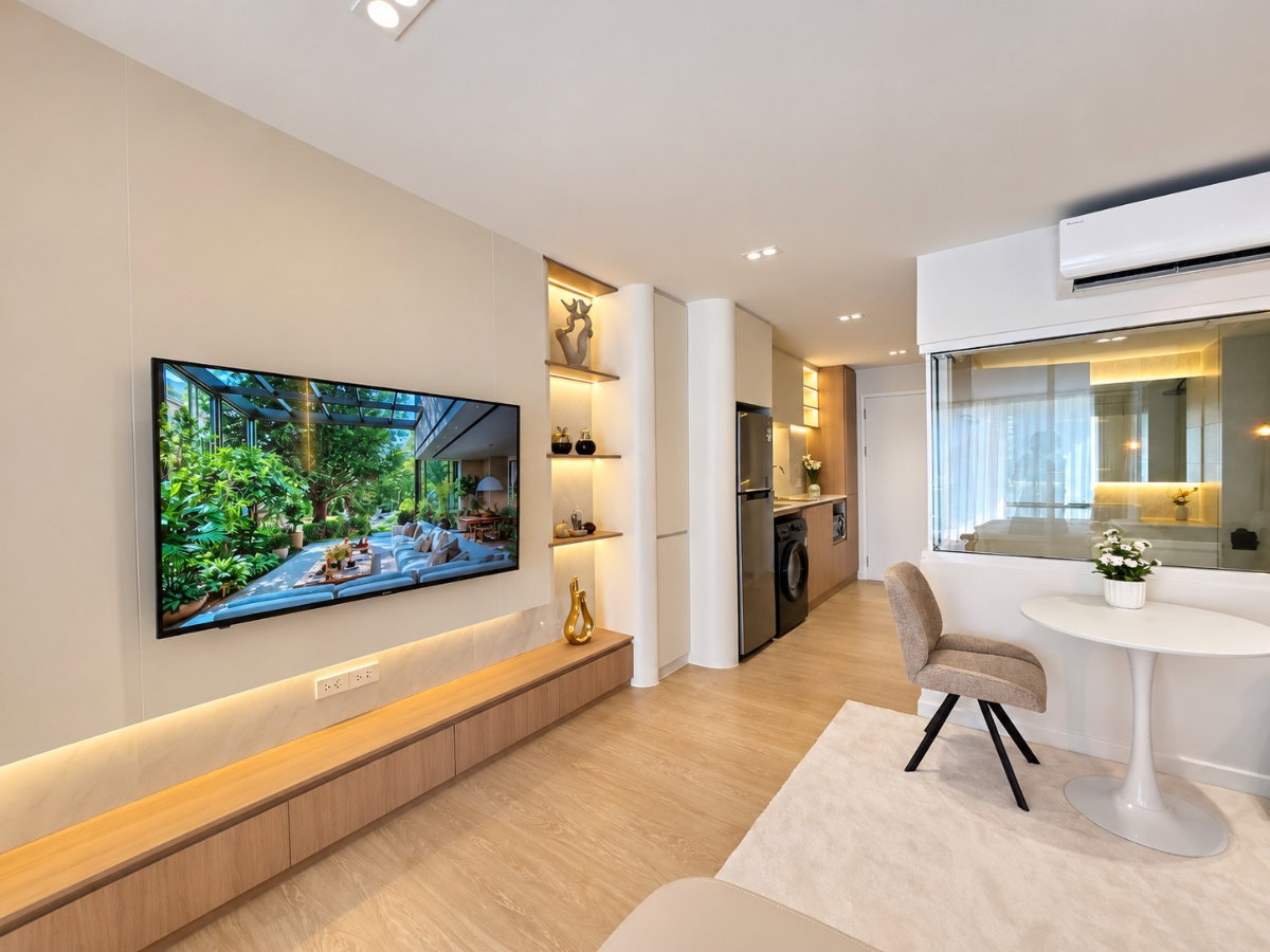 รูป ขาย ฮิลล์ไซด์ คอนโด 4 รีโนเวทใหม่ 45 ตร.ม. ชั้น 5 วิวดอย เดิน 3 นาทีถึงวันนิมมาน (ID:1434CS) - รูปที่ 5/24
