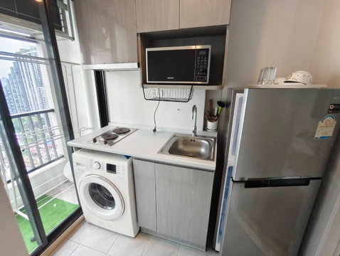 🟢Available🟢 Condo for rent, Ideo Sathorn-Tha Phra, high floor, beautiful view, fully furnished with appliance