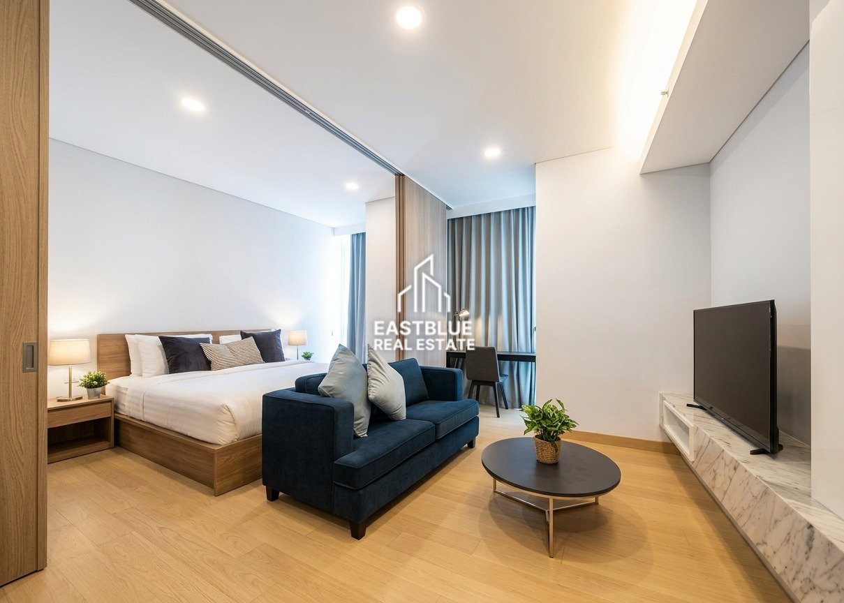 picture Rent a luxurious 1-bed condo at Siamese Exclusive Queens, near MRT Queen Sirikit. - 1/5