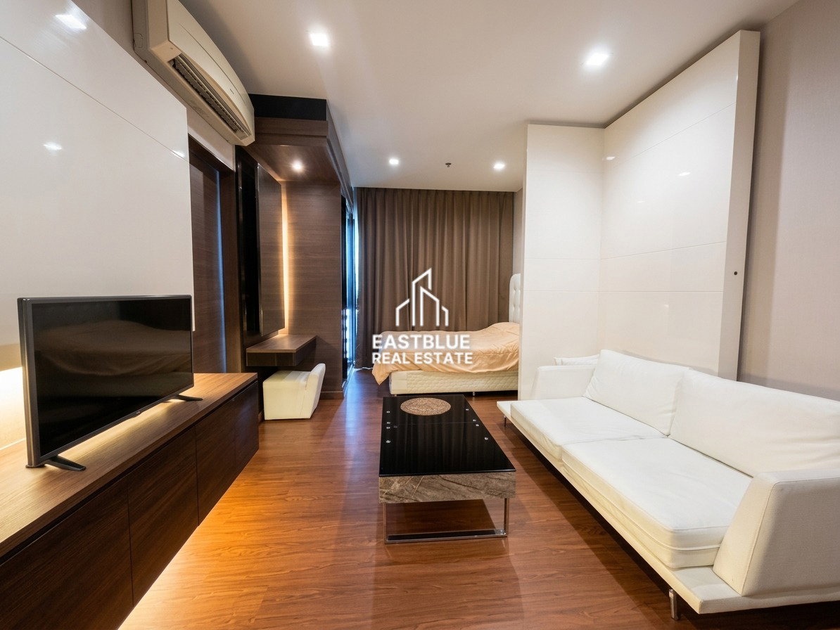 picture Ivy Ampio for Rent! Luxury Studio Condo, 30 sqm, near MRT Thai Cultural Centre 🏙️🌟 - 3/9