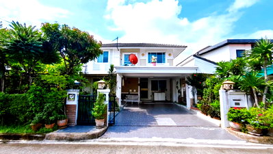 บ้านเดี่ยว นนทบุรี : ขายบ้านเดี่ยวบรรยากาศร่มรื่น โครงการโฮมเพลส เดอะพาร์ค บางกรวย-ไทรน้อย 60 ตรว 3 นอน 2 น้ำ ใกล้ รถไฟฟ้าสายสีม่วง (บางพลู)