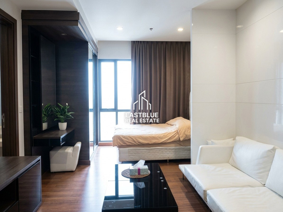 picture Ivy Ampio for Rent! Luxury Studio Condo, 30 sqm, near MRT Thai Cultural Centre 🏙️🌟 - 9/9