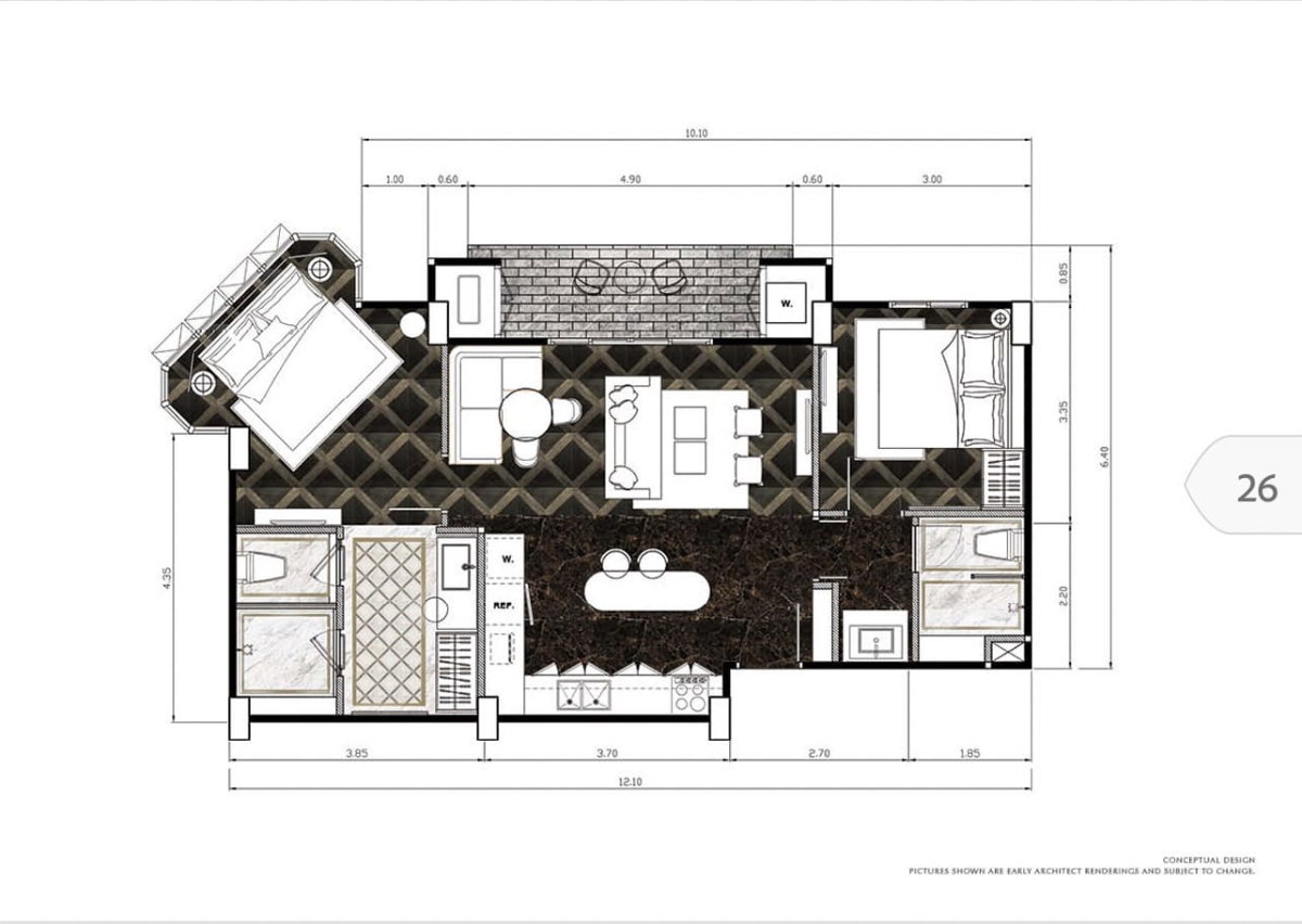 picture 2 bedroom for sale in Espana Condo Resort Pattaya - 9/18