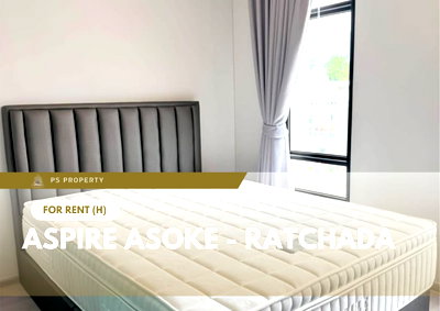คอนโดให้เช่า : ให้เช่า 🔥 Aspire Asoke - Ratchada 🔥 เฟอร์นิเจอร์ และ เครื่องใช้ไฟฟ้าครบ ใกล้ MRT พระราม 9