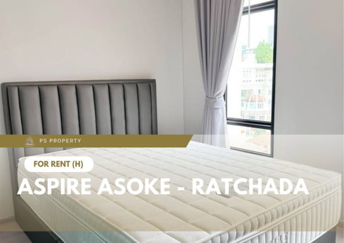 For rent 🔥 Aspire Asoke - Ratchada 🔥 Fully furnished with appliances, near MRT Phra Ram 9
