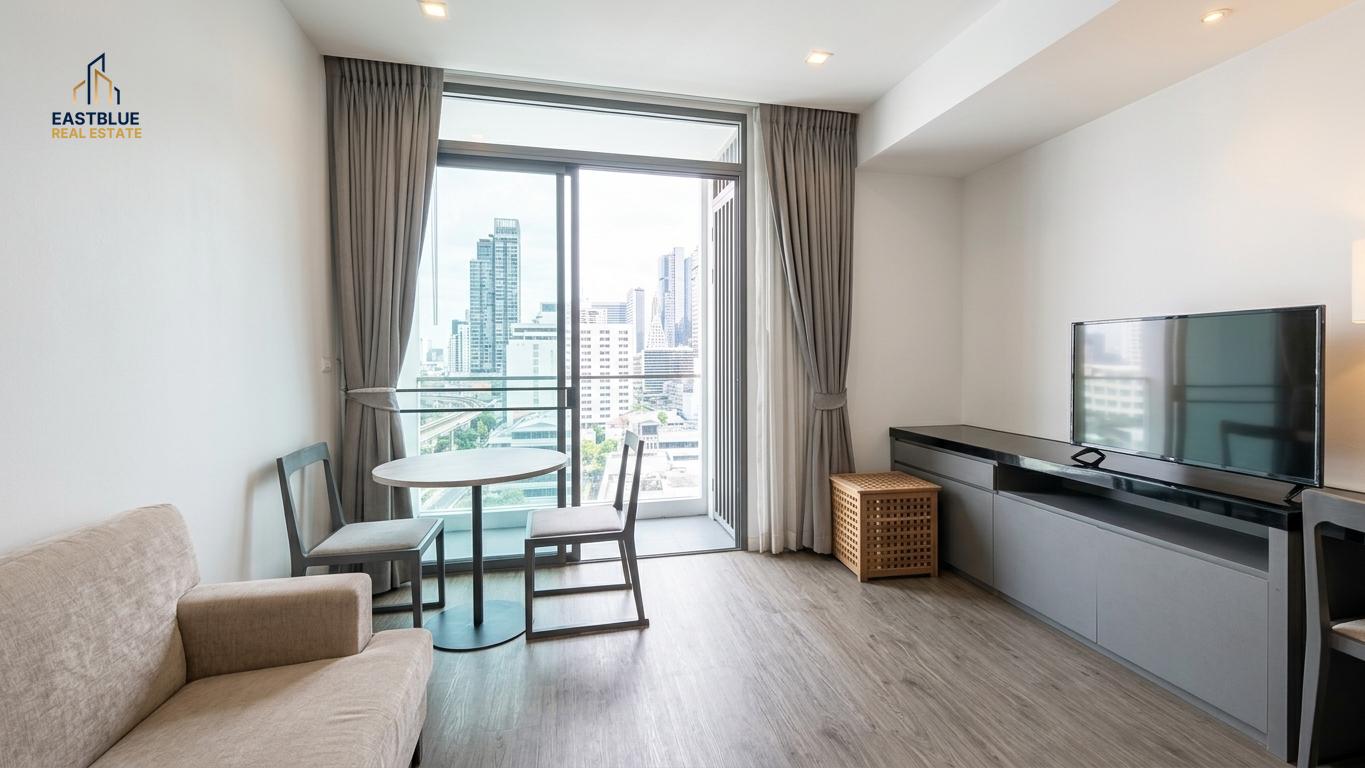 picture For Rent Siamese Surawong 1-Bed 34.48 sqm near MRT Sam Yan 20,000 THB/month 🌆 - 1/9