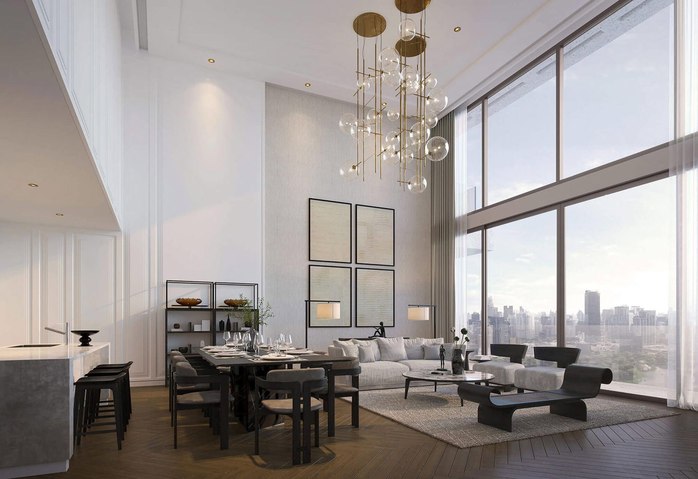 รูป ขายคอนโด Dusit Residences 2 ห้องนอน 144 ตร.ม. ติด BTS ศาลาแดง 👑 - รูปที่ 3/5