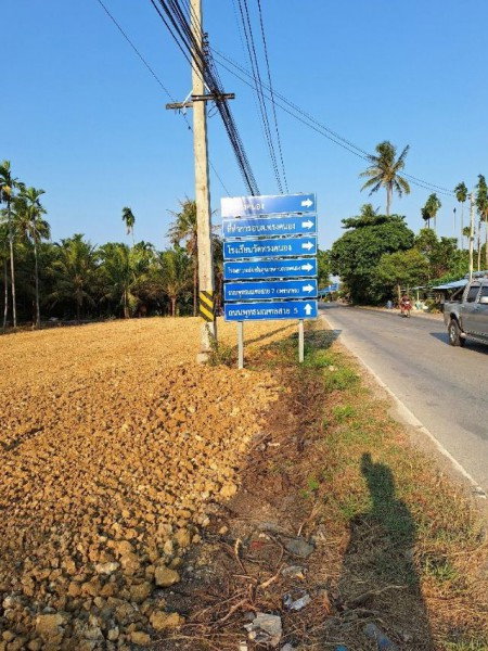 picture Land for rent on Phutthamonthon Sai 6 Road Sai 6 Market. Each plot measures 37.5 sq.wa. or 150 sq.m - 4/7