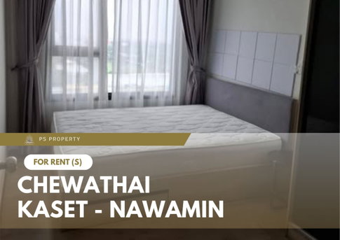 For rent 📍 Chewathai Kaset - Nawamin 📍 Fully furnished with appliances; located near Central Ladprao