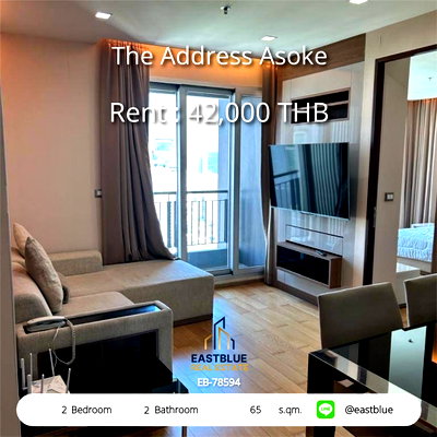 ขายคอนโด : 🏢 Luxury 2-Bed Condo in Heart of Asoke! 🌇
The Address Asoke | 75.5 sqm | 12M THB