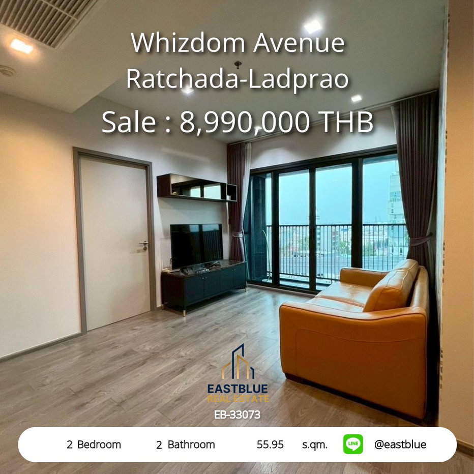 รูป ให้เช่า Whizdom Avenue รัชดา-ลาดพร้าว 1 นอน 35 ตร.ม. ใกล้ MRT ลาดพร้าว 18,000 บาท 🌆 - รูปที่ 1/4