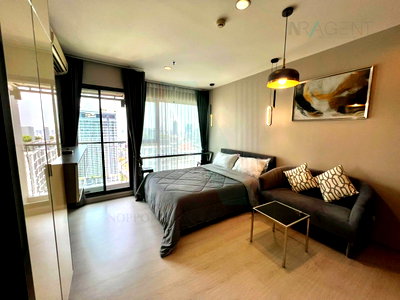 คอนโดให้เช่า : ให้เช่าคอนโด ริทึ่ม อโศก อาคาร 1 ชั้น 34 สตูดิโอ ขนาด 22.00 ตรม ใกล้ เซ็นทรัล พระราม 9