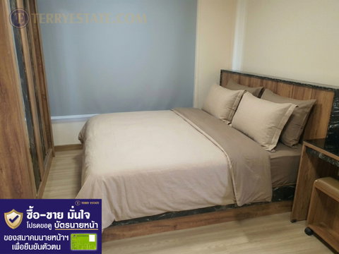 For Rent, Plum Condo, Phahonyothin 89, newly renovated, corner room, size 28 sq m, 7,300 baht/month, with furniture and appliances in new condition