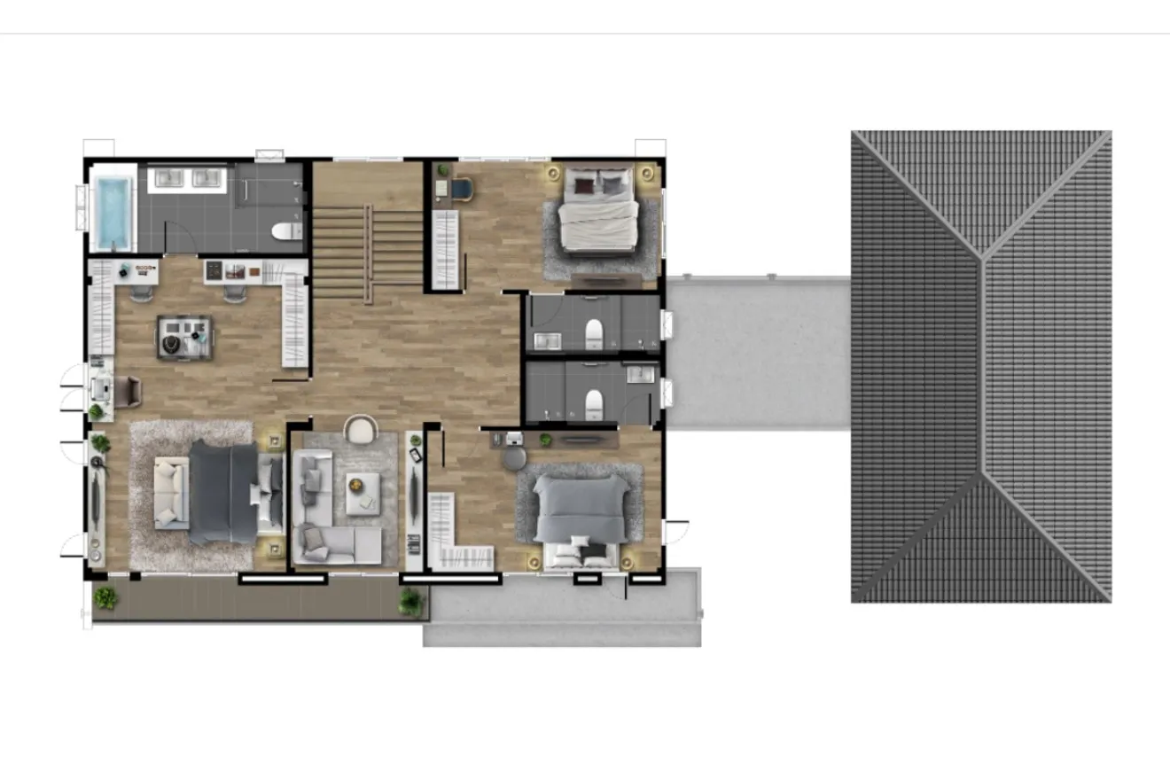 รูป บ้านเดี่ยวให้เช่า 5 ห้องนอน ในโครงการ เซนโทร ทวีวัฒนา 6872751 - รูปที่ 5/32