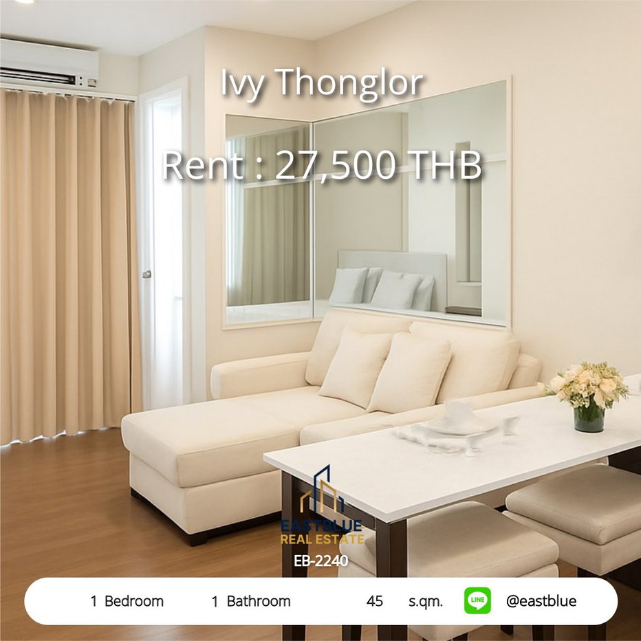 picture 🏢 Move-in Ready Condo at Thong Lo: 43.71 sqm, 1 Bed, 1 Bath, 6.59M THB - 1/6