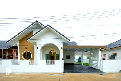 บ้านเดี่ยว เชียงใหม่ : ขายบ้านใหม่ ตลาดขวัญ ดอยสะเก็ด เชียงใหม่ 57 ตร.ว. 3 ห้องนอน 2.39 ล้าน ฟรีค่าโอน