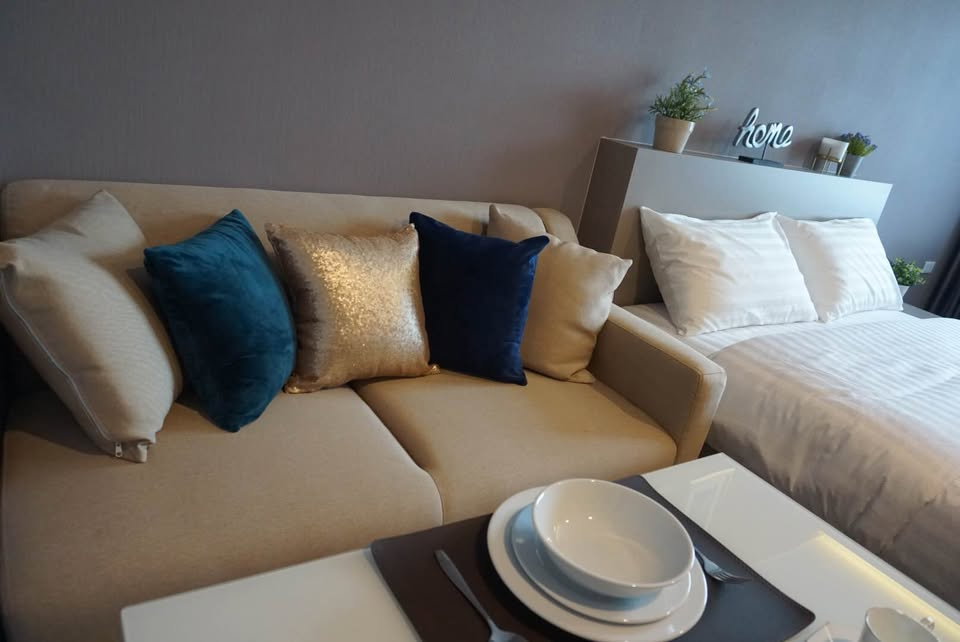 รูป Condo for RENT : Ideo Sukhumvit 93  𝐒𝐢𝐳𝐞 : 27 sqm. Studio 1 Bathroom  𝐅𝐥𝐨𝐨𝐫 : 23rd  Fully furnished - รูปที่ 4/18